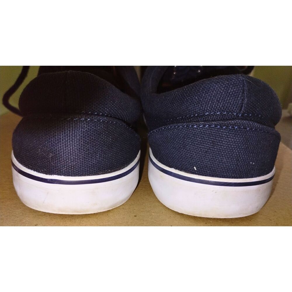 Men’s Goodfellow & Co Canvas Lace-Up Park Sneakers Casual Shoes Navy Blue (Sz 8) - Picture 3 of 9